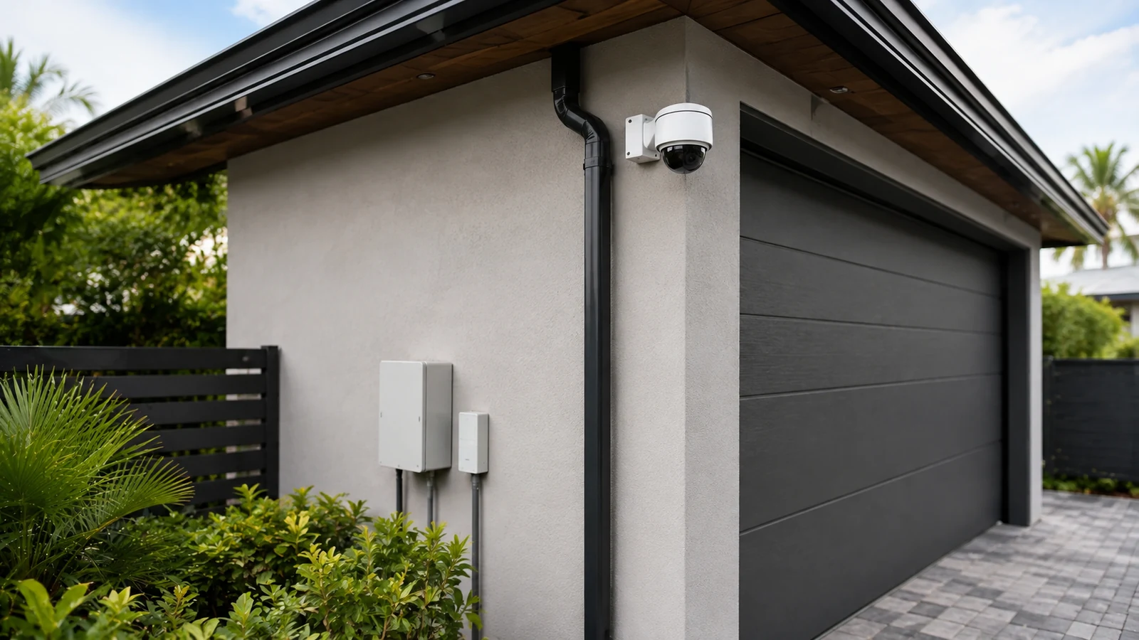 Select Residential Security Camera Installation scenario: detached garage or outbuilding cameras