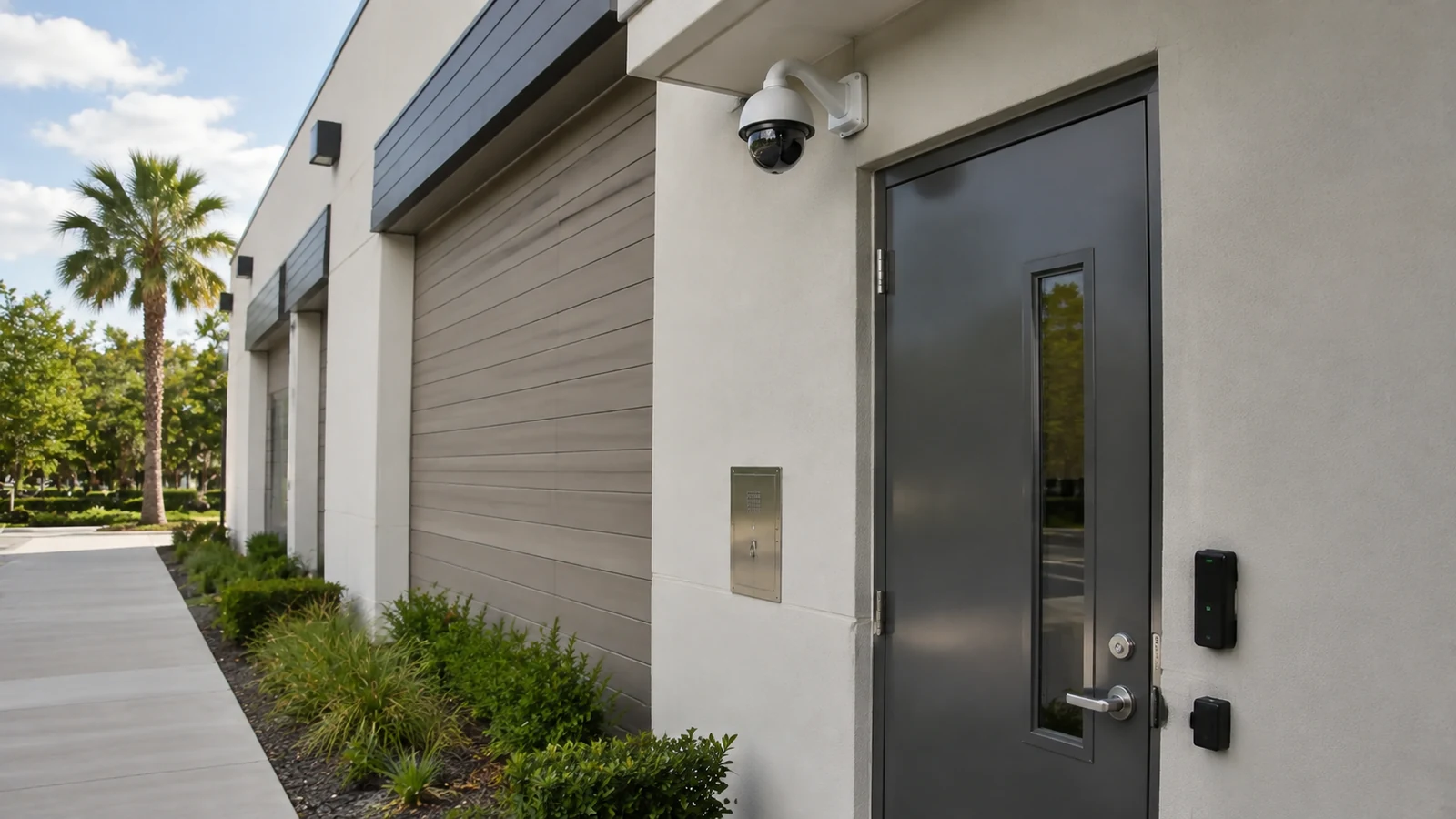 Documentary view of a commercial access-control installation