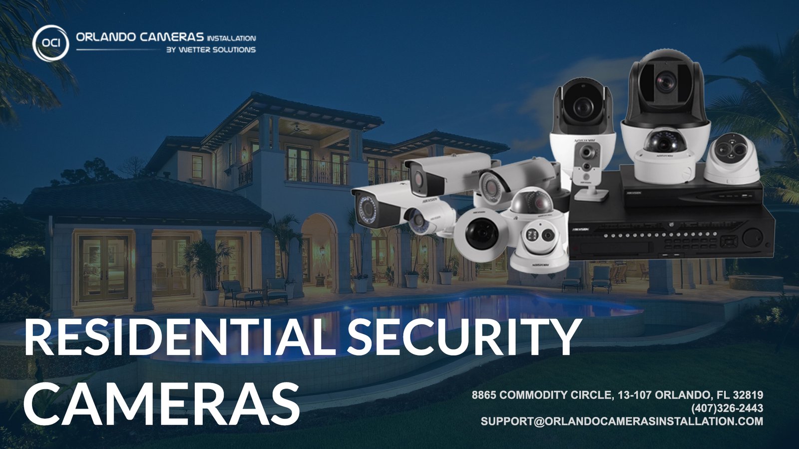 Residential security cameras in Orlando